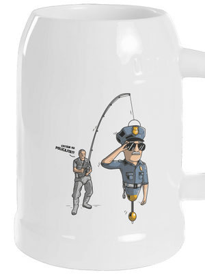 Policajt půllitr White