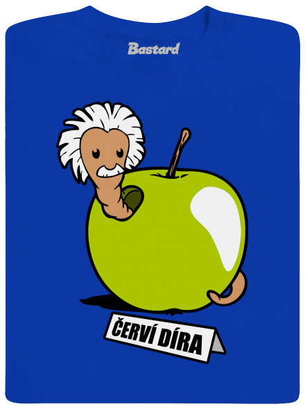 Červí díra pánské tričko Royal Blue