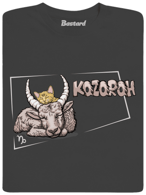 Kočičí horoskop: Kozoroh pánské dlouhý rukáv Dark Grey