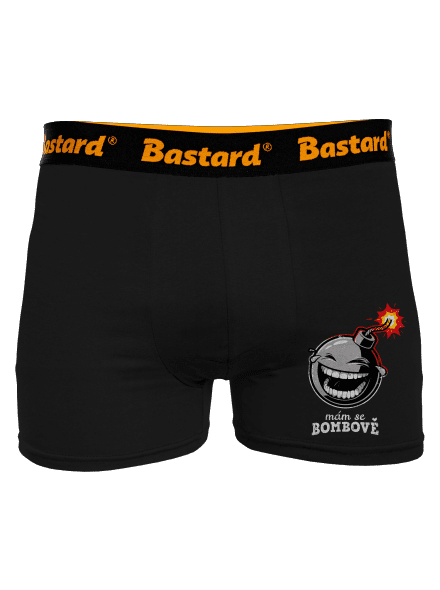 Mám se bombově boxerky Black