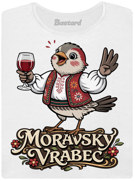 Moravský vrabec dámské tričko White