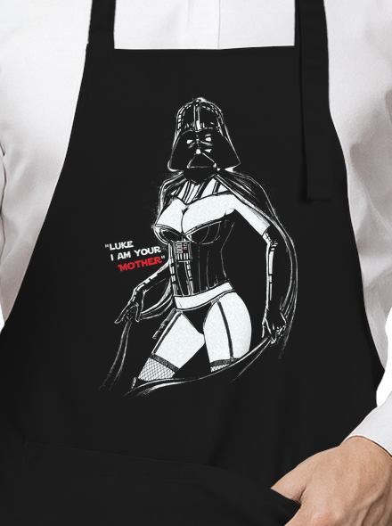 Mrs. Vader zástěra Black
