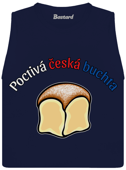 Poctivá buchta a klobása dámské tílko volné Navy