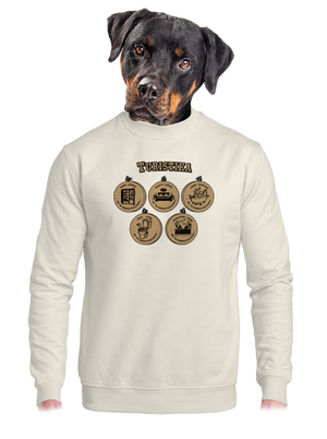 unisex mikina bez kapuce