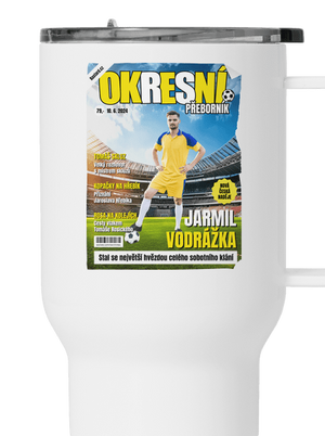 Fotbalová hvězda termohrnek White