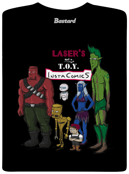 Laser's not a toy pánské dlouhý rukáv Black