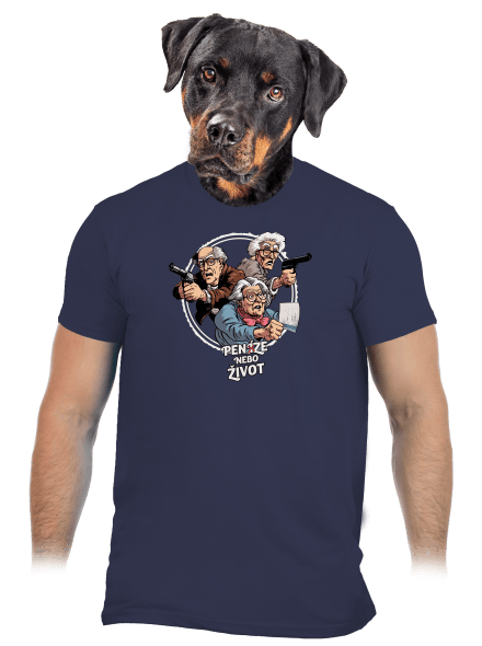 Penze nebo život pánské tričko Navy Blue