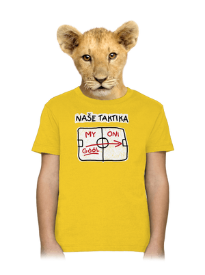 Naše taktika dětské tričko Gold