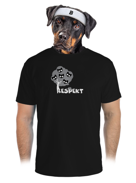Respekt pánské sportovní tričko Black