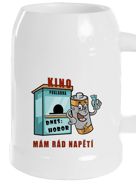 Mám rád napětí půllitr White
