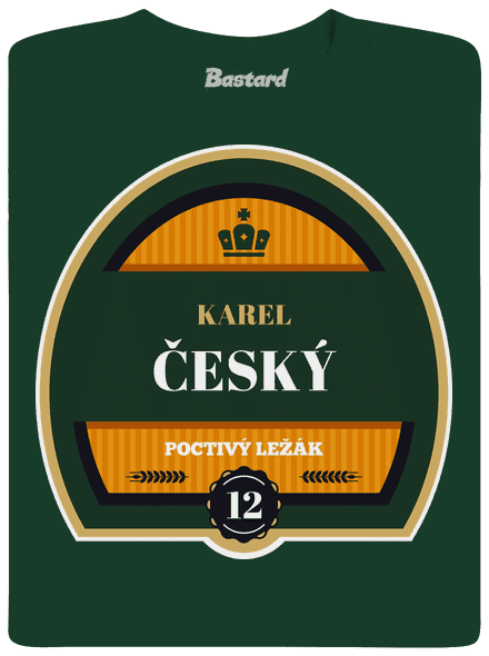 Pivní etiketa dětské tričko Bottle Green