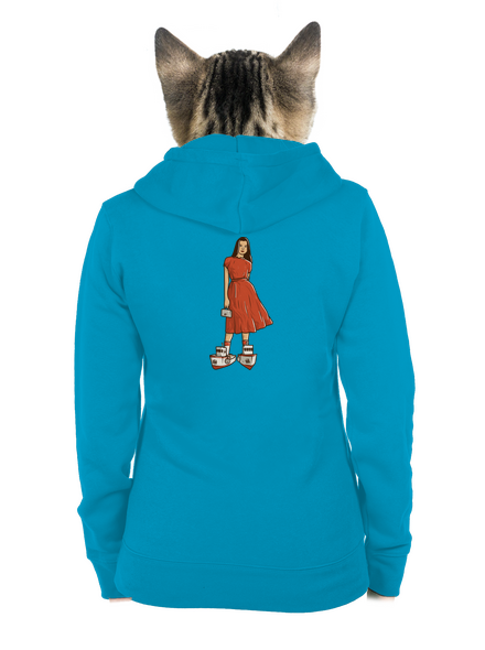 Lodičky dámská mikina na zip Blue Atol