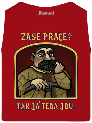 Zase práce? pánské tílko Red