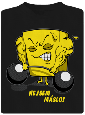 Nejsem máslo pánské sportovní tričko Black