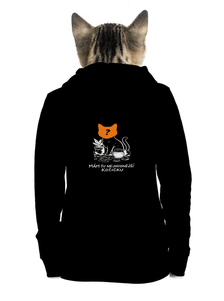 Mám nejhodnější kočičku dámská mikina na zip Black