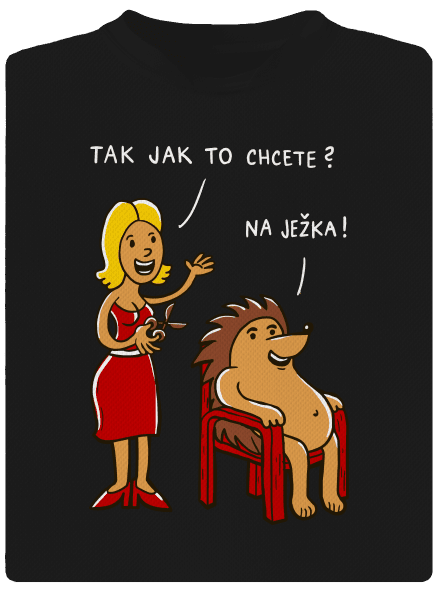 Na ježka dětské sportovní tričko Black