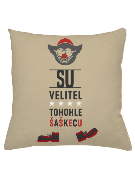 Velitel šaškecu polštář Beige