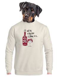 unisex mikina bez kapuce