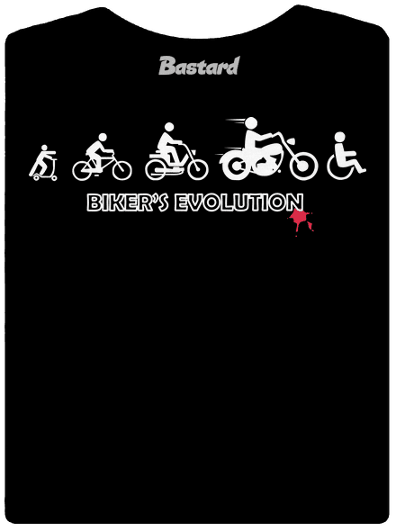 Bikers evolution dámské tričko s lemem Black