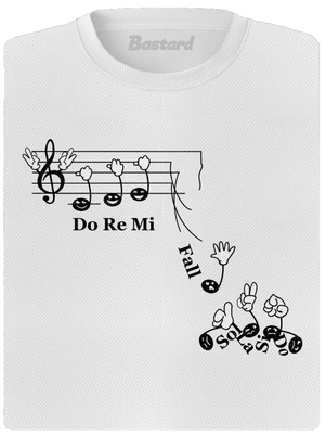 Do re mi fall dámské sportovní tričko White