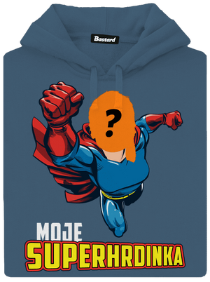 Moje superhrdinka dámská mikina klokanka Denim
