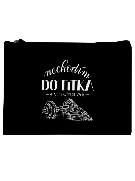 B12: Nechodim do fitka taštička Black