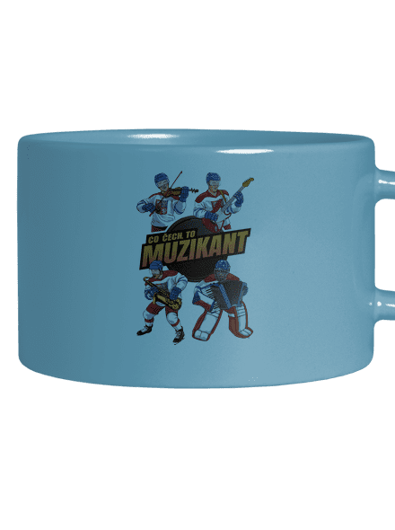 Co Čech, to hokejista hrnek makronka Blue Macaron