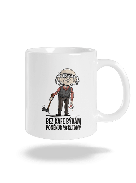 Neklidný bez kafe klasický hrnek White