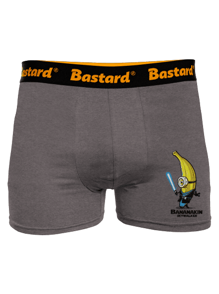 Bananakin Skywalker boxerky Gray Melange