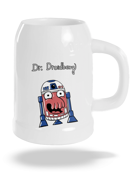 Dr. Droidberg půllitr White
