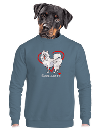 unisex mikina bez kapuce