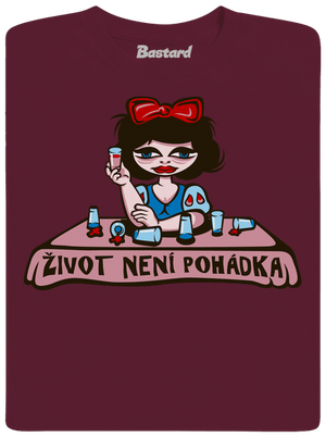 Sněhurka dětské tričko Burgundy
