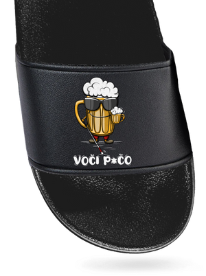 Voči p*čo pantofle Black Black
