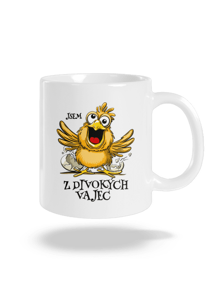 Z divokých vajec klasický hrnek White