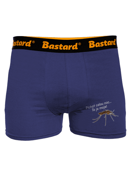 Komár s výdrží boxerky Blue Navy