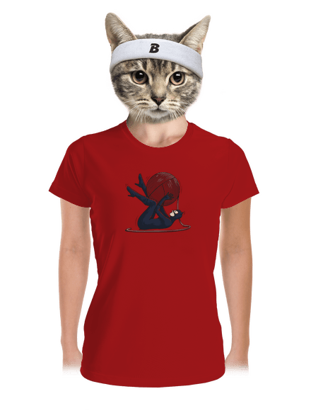 Catwoman dámské sportovní tričko Red Mal