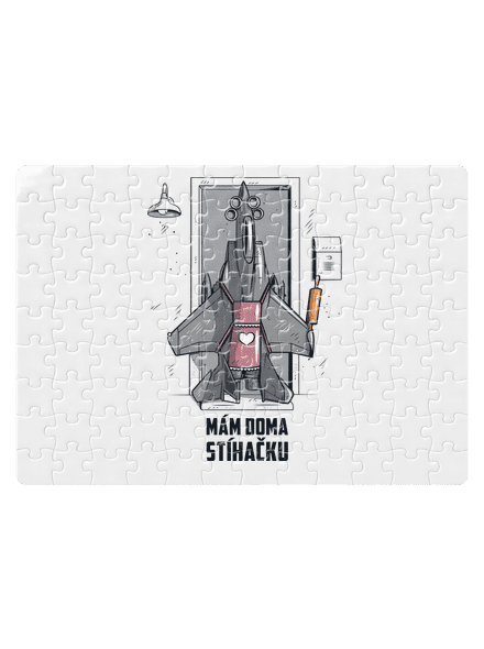 Stíhačka puzzle White