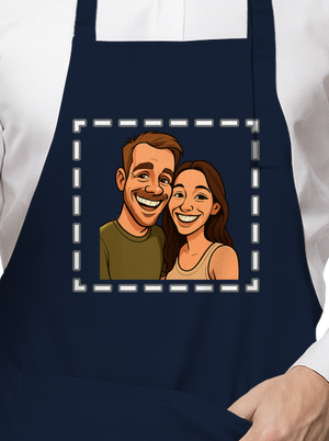 Karikatura z vlastní fotky zástěra Navy