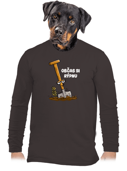 Občas si rýpnu pánské dlouhý rukáv Bear Brown