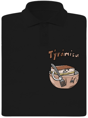 Týrámísu pánská polokošile Black