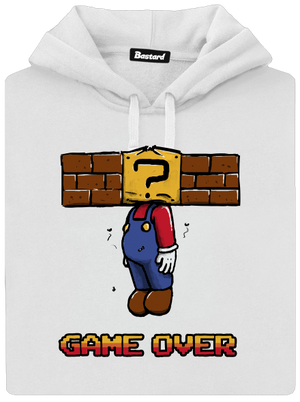 Game over dámská mikina klokanka White