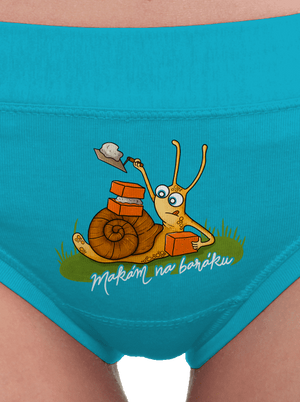 Makám na baráku dámské kalhotky Turquoise