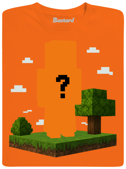 Minecraft z vlastní fotky dětské tričko Orange