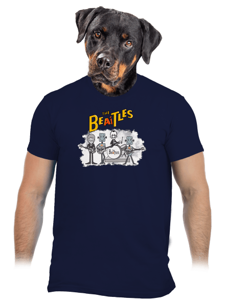 AI Beatles pánské tričko Navy