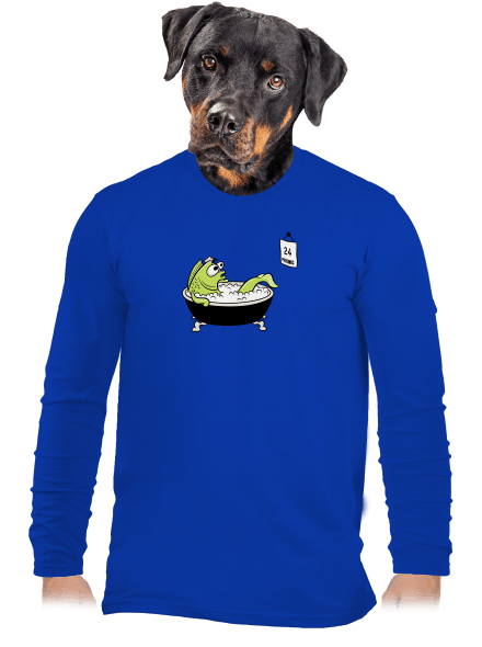 Poslední koupel pánské dlouhý rukáv Royal Blue