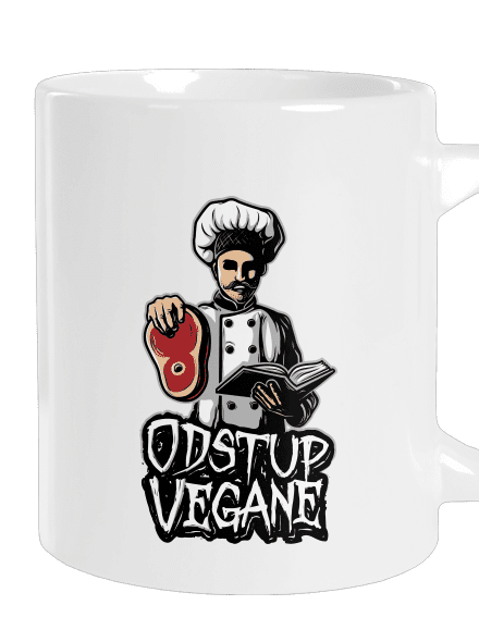 Odstup vegane velký hrnek White