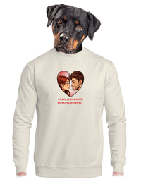 unisex mikina bez kapuce