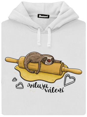 Miluju válení dámská mikina klokanka White