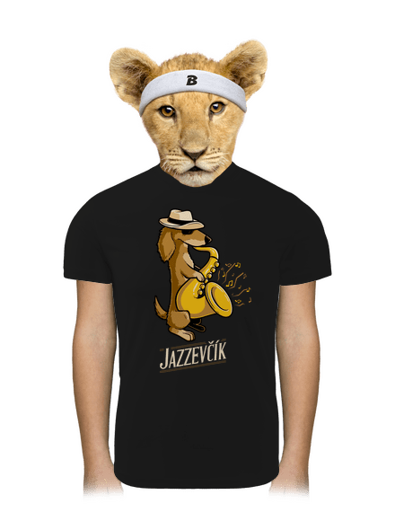 Jazzevčík dětské sportovní tričko Black