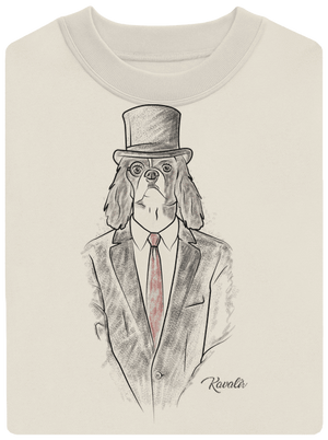 Kavalír unisex mikina bez kapuce Off White